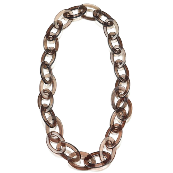 Ink + Alloy Necklace | Lucite Oval Chain