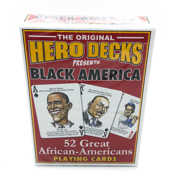 Black America 52 Great African Americans Hero Deck Playing Cards 