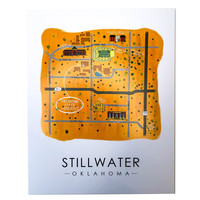 Sugar Mint Art Print | OK Map | Stillwater