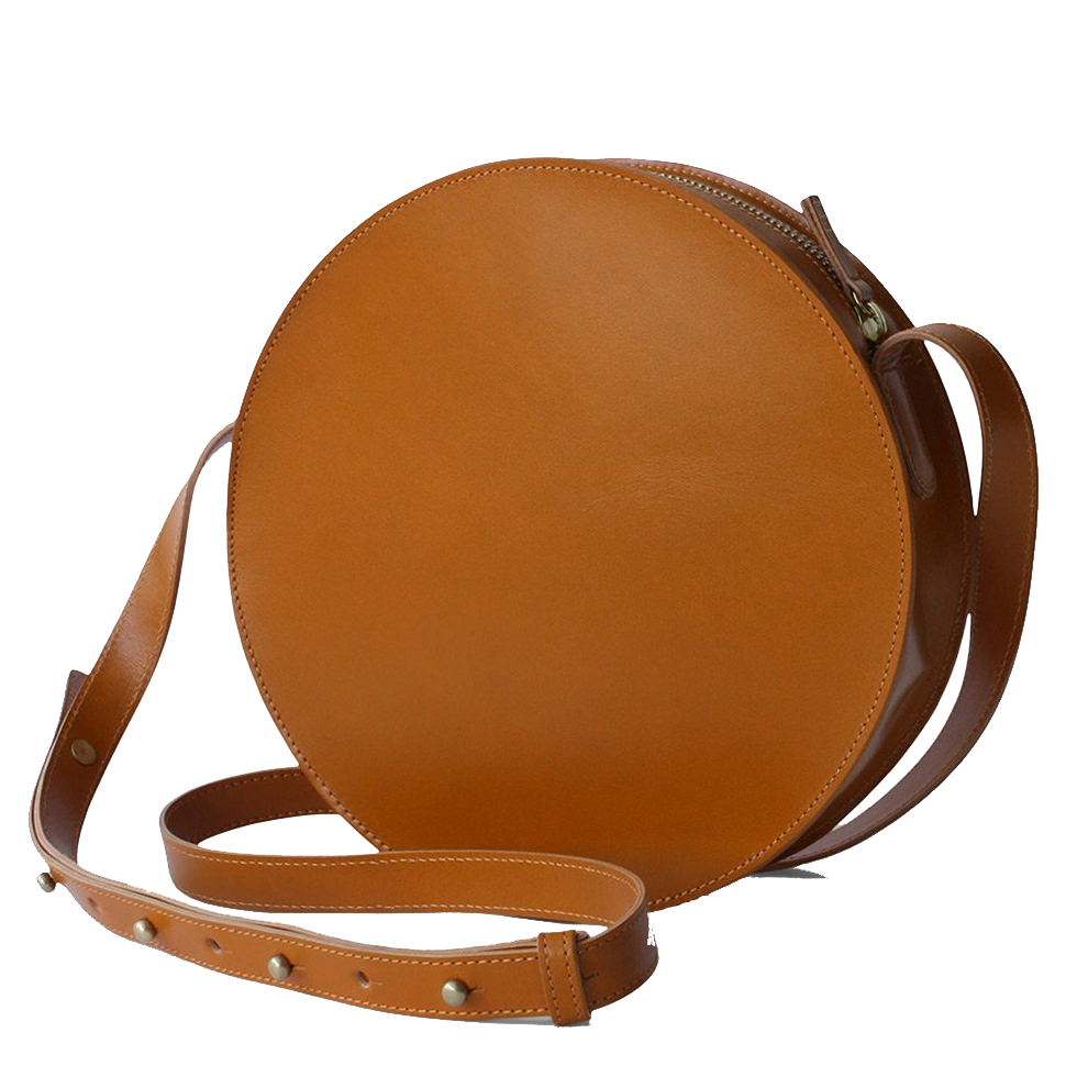 tan circle bag