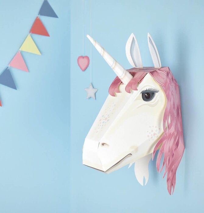 Kit | 3D Trophy Head | Magical Unicorn