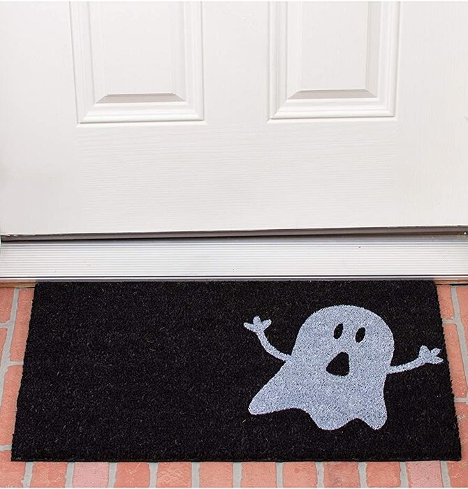Doormat | Black/White Ghost