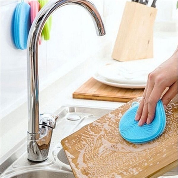 Dish Brush Silicone Scrubber - PLENTY Mercantile & Venue