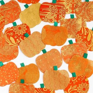 Giftsland Eco Paper Garland | Pumpkins
