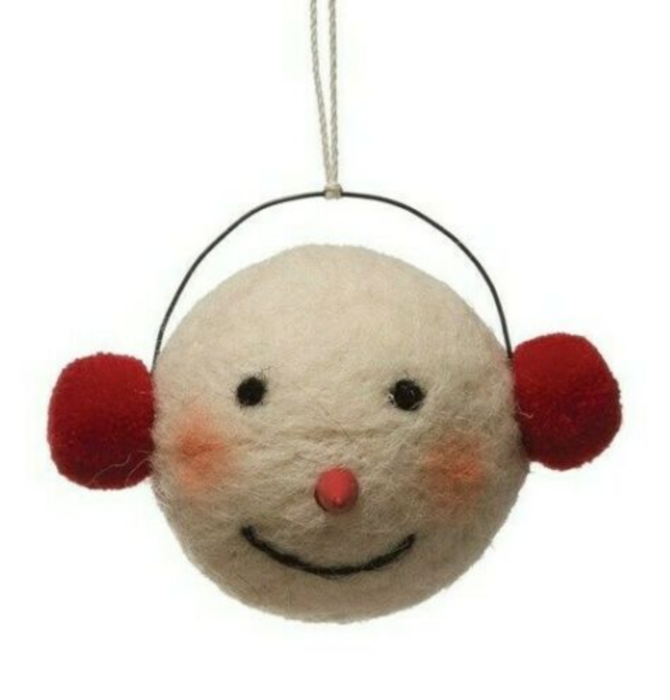 Ornament | Felt Snowman Head