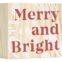 Compendium Wood Sign | Mini | Merry & Bright
