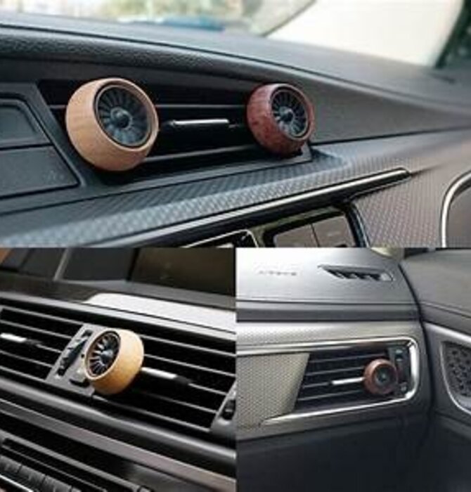 Car Fan Diffuser | Wood Grain