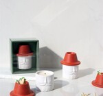 Candle + Match Striker | Red Hat + Beard | Balsam Fir