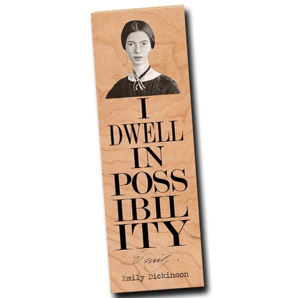 Fly Paper Wooden Bookmark | Emily Dickinson