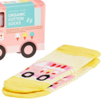 Petit Collage Organic Toddler Socks | Trucks