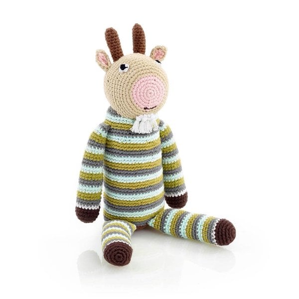 Pebble Crochet Rattle | Goat