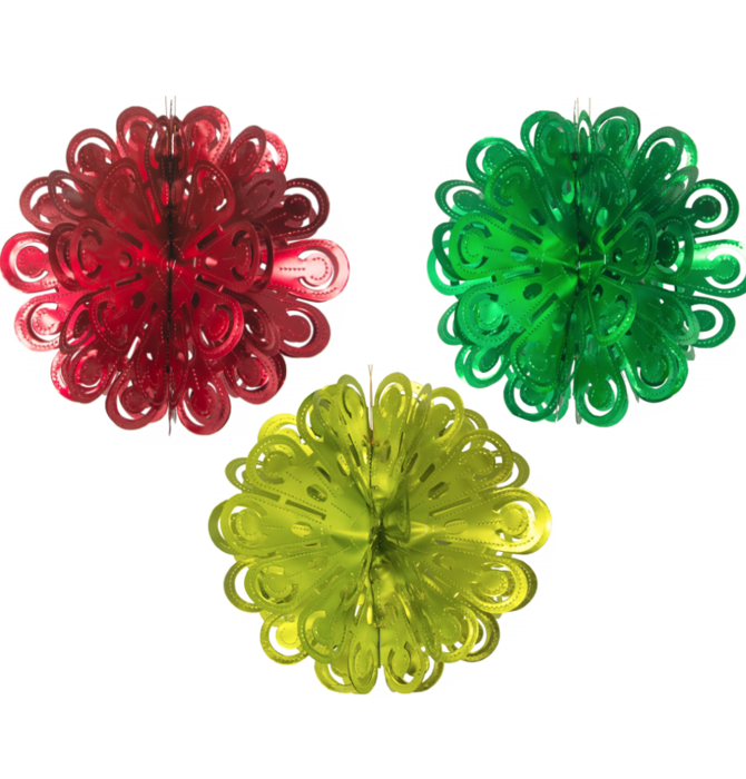 Recycled Decorations | Medium Ball (3 Colors)