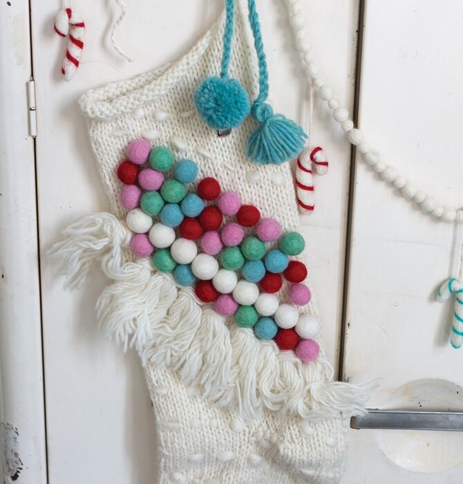 Stocking | Bon Bon Fringed