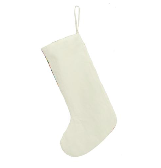 Stocking | Embroidered Otomi | Royal Blue