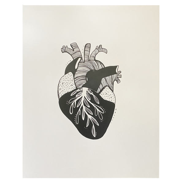 Print - Anatomical Illustrated Heart - PLENTY Mercantile & Venue