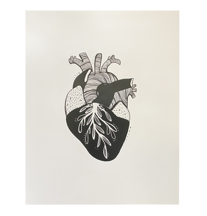 Print | Anatomical Illustrated Heart