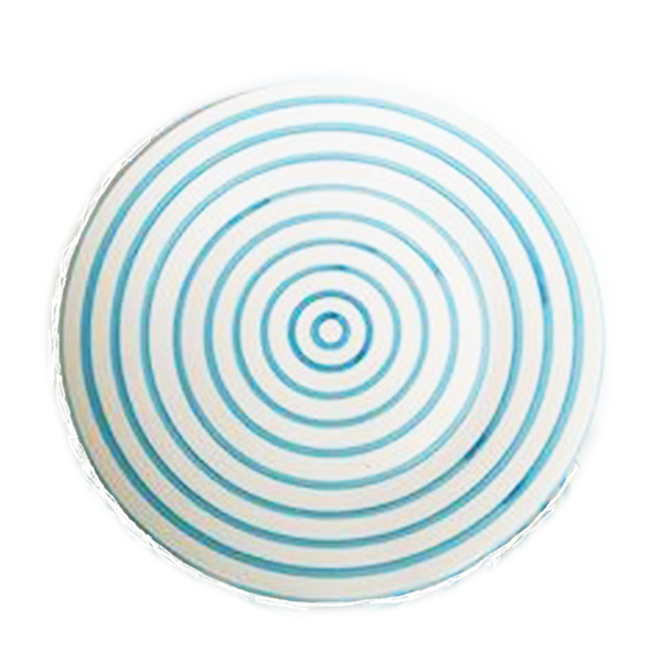 Sobremesa Round Ceramic Platters | Stripe