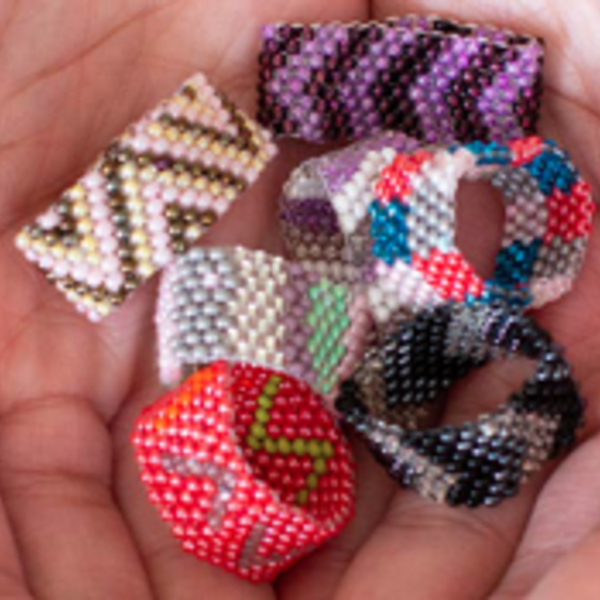 Lucia's Imports Beaded Rings | Assorted Colors