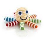 Crochet Rattle | Rainbow Octopus