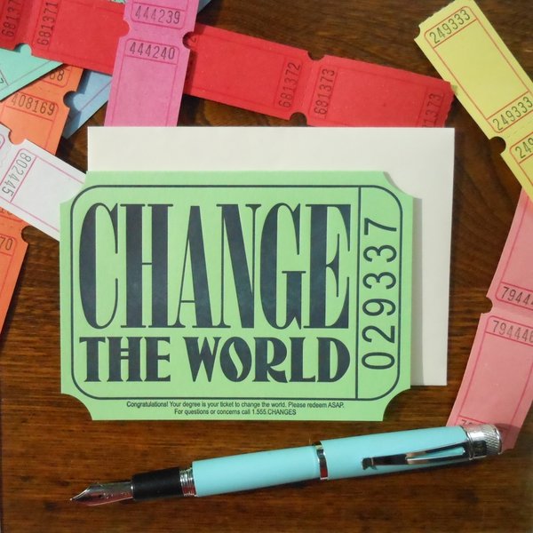 a. favorite design Card | Change the World Ticket
