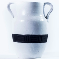 World Peaces Milk Jug Vase | Matamiss | Black Stripe