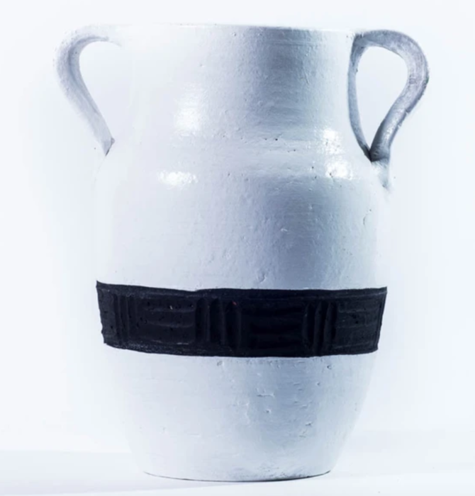 Milk Jug Vase | Matamiss | Black Stripe