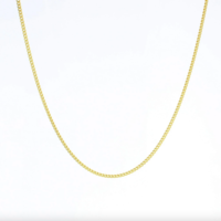 Lotus Jewelry Studio Necklace | 16" Curb Chain | Gold Vermeil