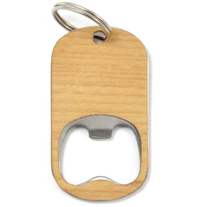 Bottle Opener | Wood Keychain