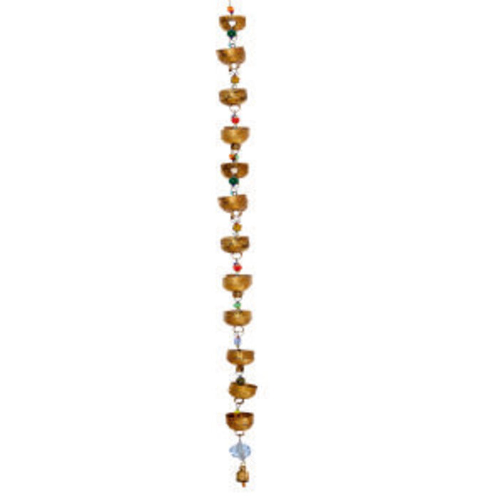 Chime | Rain Chain/Bowl Shape | Colorful Beads