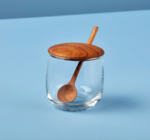 Glass Jar | Teak Lid & Spoon