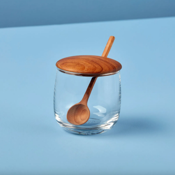 Be Home Glass Jar | Teak Lid & Spoon
