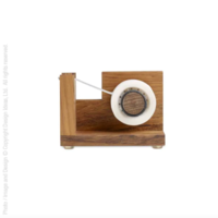 Texture Home Tape Dispenser | Wood