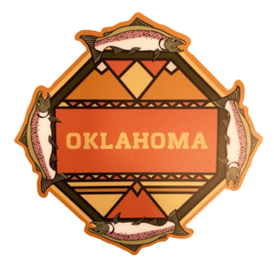 Stickers Northwest Sticker | Oklahoma | Salmon Mosaic
