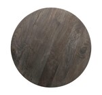 Table | Black Round Mango Wood + Metal Base