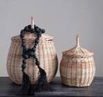 Garland w/Tassel | Black Acacia + Raffia