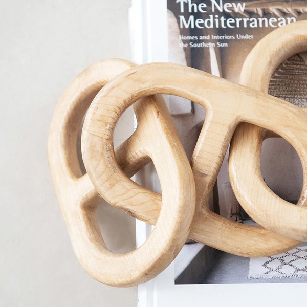 Creative Co-Op Decorative Knots & Links | Natural | 8.5"