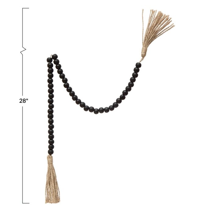 Garland + Tassel | Black & Jute