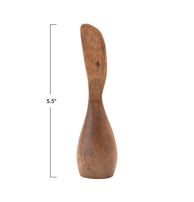 Cheese Knife | Standing Acacia Wood | 5.5"