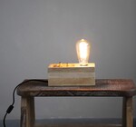 Lamp | Square Mango Wood