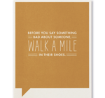 Card | Just for Laughs | Walk a Mile
