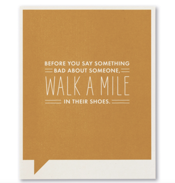 Card | Just for Laughs | Walk a Mile