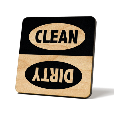 Dishwasher magnet, clean and dirty sign (clean and grungy font) Magnet for  Sale by Julia Syrykh