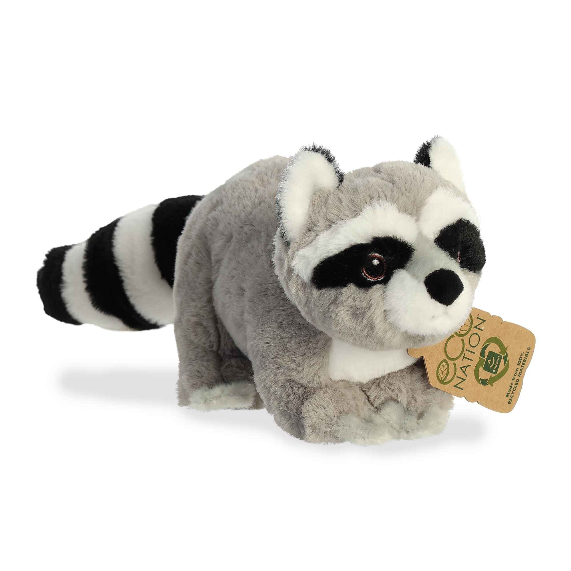 reversible raccoon plush