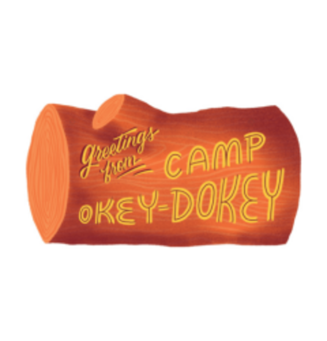 Plaque Card | Greetings from Camp Okey-Dokey