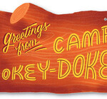 Plaque Card | Greetings from Camp Okey-Dokey