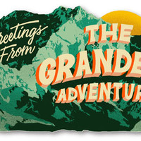 Gibbs Smith Plaque Card | Greetings from the Grandest Adventure