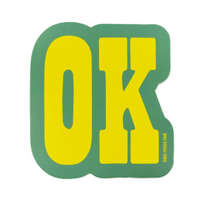 THREE potato FOUR Sticker | OK (Yellow/Green)