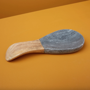 Be Home Spoon Rest | Marble + Acacia | Grey