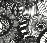 Cocktail Napkins | Sirtolapuutarha Black Marimekko