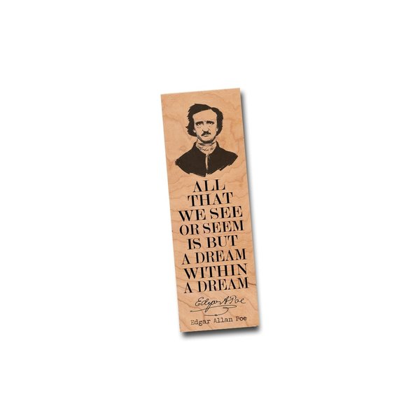 Fly Paper Wooden Bookmark | Edgar Allen Poe